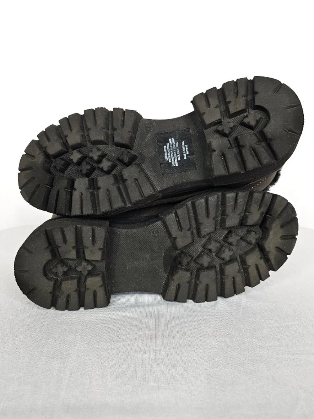 Overland Ronda Shearling Lined Boots | Gray Suede Leather | EU 37 (US 6.5)